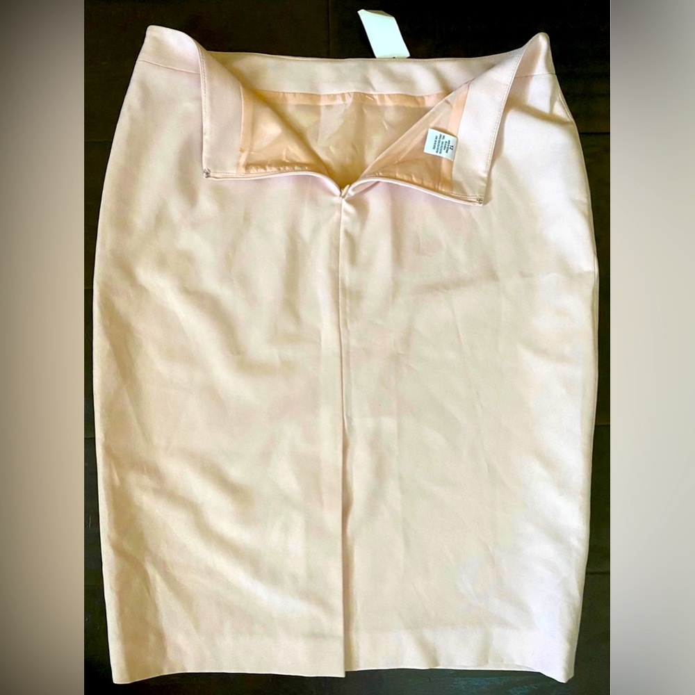 Emily Women’s Pencil Skirt With Zipper Polyester Size 12 Blush color